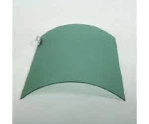 Скло Радіусне R300 620*R300*4 мм сатин зелений