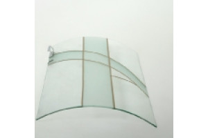 Стекло Радиусное R300  620*R300*4 мм Витраж - стекло мебельное для вставки в фасады под остекление 