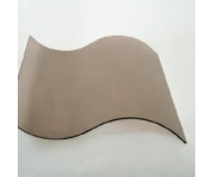 Скло Радіусне S-подібне 4 мм Сатин бронза