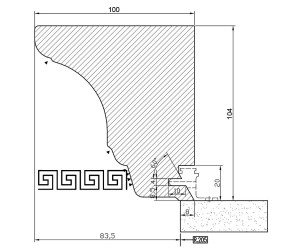 Карниз верхній радісний - КВР № 8