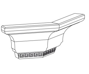 The capital is angular external 135 °