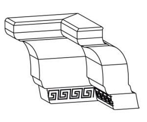 Капітель угловий внутрішній 90 °