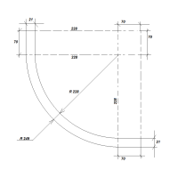 Фасад радіусний (гнутий) 716 * R300 
