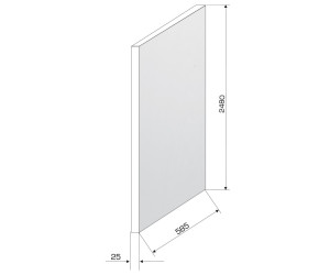 MDF 25 Side 2430 * 585 * 25