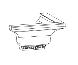 Капитель угловая наружная 135 