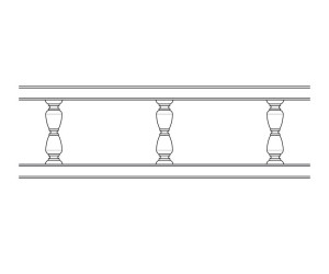 Baluster straight