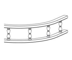 Балясина радиусная 