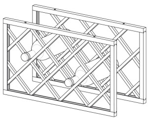 Barcelona lattice for bottles 567х335 (a computer From 2 pieces).