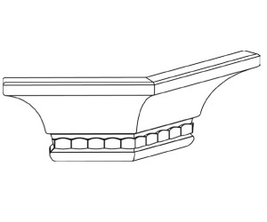 Капитель угловая внешняя 135°