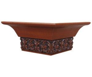 Капитель с декором угловая внешняя 90°