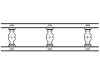 Decorative railing 1000x70