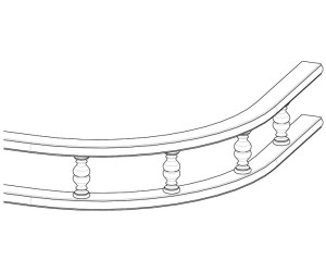 Decorative railing radial R228