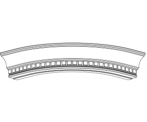  Карниз КВР №3 R300 радіусний