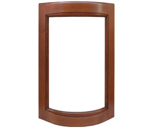 Santos Walnut Italy & Brown FOR 716R300 - Glazed radial facade