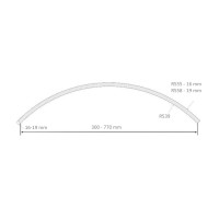 Radius MDF facade R550 external with the correct radius