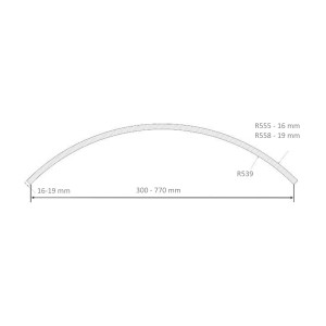Radius MDF facade R550 external with the correct radius