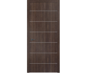 Двери межкомнатные  ForRest  08 Ash Grey & Silver цельно щитовые 