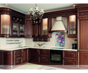 Кухня з масиву № 12222 серія фасадів Аполлон з масиву вільхи 