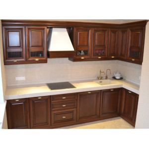 Solid wood kitchen No. 12223 Apollo facade series from solid alder 