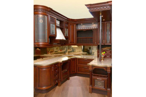 Solid wood kitchen No. 12224 Apollo facade series from solid alder 