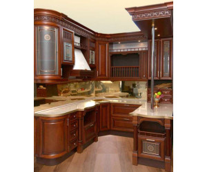 Solid wood kitchen No. 12224 Apollo facade series from solid alder 