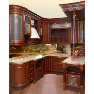 Solid wood kitchen No. 12224 Apollo facade series from solid alder 