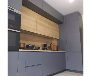 Меблі корпусні для кухні № 1221 з інтегрованою ручкою