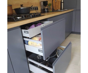 Меблі корпусні для кухні № 1221 з інтегрованою ручкою