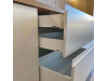 Меблі корпусні для кухні № 1122 крашені МДФ фасади з інтегрованою ручною
