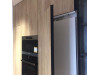 Меблі корпусні для кухні № 1125 фарбовані МДФ фасади сірий матовий + шпоновані фасади 
