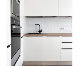 Мебель корпусная для кухни № 1013 крашеные МДФ фасады с интегрированной ручкой  