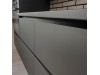 Меблі корпусні для кухні № 1131 фарбовані МДФ фасади сірі з інтегрованою ручкою стиль Modern 