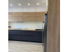 Мебель корпусная для кухни № 1134 крашеные МДФ фасады  с интегрированной ручкой 
