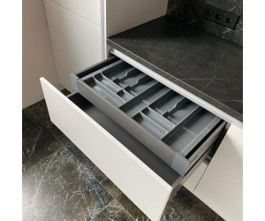 Cabinet furniture for kitchen No. 1138 painted MDF facades with integrated handle 