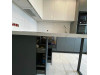 Cabinet furniture for kitchen № 1014 painted MDF facades top gloss bottom mat