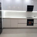 Cabinet furniture for kitchen No. 1141 painted MDF facades with integrated handle 