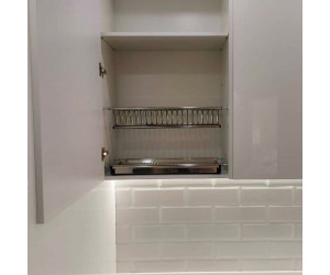 Меблі корпусні для кухні № 1141 фарбовані МДФ фасади з інтегрованою ручкою 