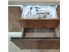Мебель корпусная для кухни № 1142 крашеные МДФ фасады  с интегрированной ручкой 