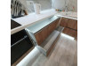 Мебель корпусная для кухни № 1142 крашеные МДФ фасады  с интегрированной ручкой 