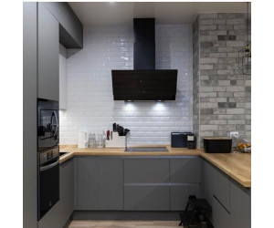 Cabinet furniture for kitchen No. 1143 painted MDF facades with integrated handle 