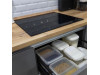 Меблі корпусні для кухні № 1143 фарбовані МДФ фасади з інтегрованою ручкою 