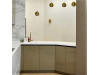 Cabinet furniture for kitchen No. 1146 painted MDF facades with integrated handle 