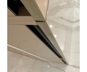 Меблі корпусні для кухні № 1146 фарбовані МДФ фасади з інтегрованою ручкою 