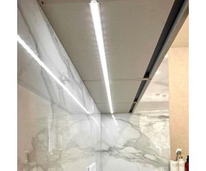 Меблі корпусні для кухні № 1146 фарбовані МДФ фасади з інтегрованою ручкою 