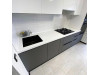 Cabinet furniture for kitchen No. 1151 painted MDF facades gray and white 
