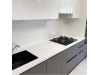 Мебель корпусная для кухни № 1151 крашеные МДФ фасады серые и белые 