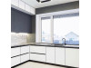 Cabinet furniture for kitchen No. 1159 painted MDF facades with integrated handle 