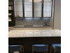 Меблі корпусні для кухні № +1163 фарбовані фасади МДФ і алюмінієві + optick float 