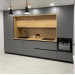 Cabinet furniture for kitchen No. 1162 painted and veneered MDF facades 