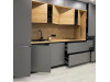 Cabinet furniture for kitchen No. 1162 painted and veneered MDF facades 